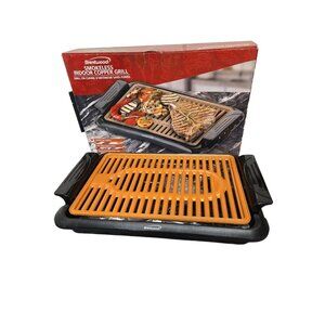 Brentwood Smokeless Electric Indoor Copper Grill 1000W – Nonstick NIB